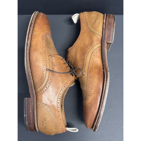 Grenson Rag Bone Brogue Oxford Mens 12 Shoes Bedford Weld Leather Made England - Picture 7 of 15